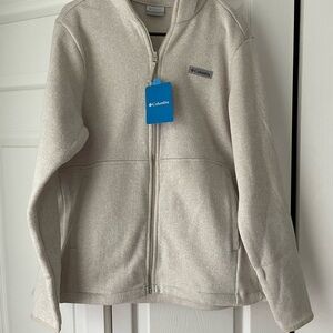 Columbia Cream Zip-Up Hoodie
